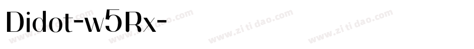 Didot-w5Rx字体转换