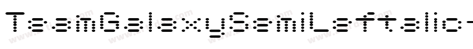 TeamGalaxySemiLeftalic-rg4WL字体转换