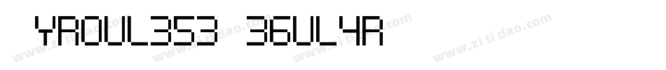CyrouleseRegular-9A1L字体转换