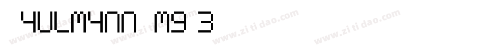 FaulmannSmp-eZ1L3字体转换