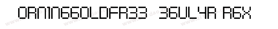 MorninggoldfreeRegular-rgx1L字体转换