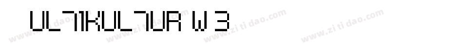 Multikultur-w1e9字体转换