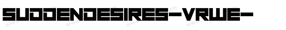 SuddenDesires-vrwE字体转换