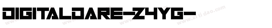 DigitalDare-z4yG字体转换