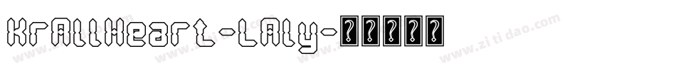 KrAllHeart-LAly字体转换