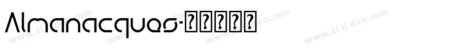 Almanacques字体转换
