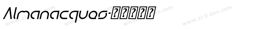 Almanacques字体转换