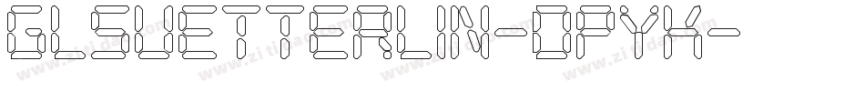 GlSuetterlin-dpyK字体转换