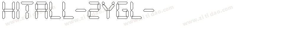 HiTall-2YGl字体转换