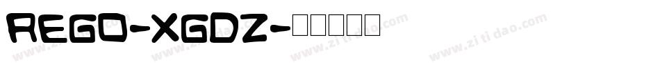 Rego-XGdZ字体转换