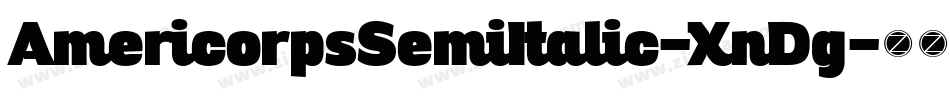 AmericorpsSemiItalic-XnDg字体转换