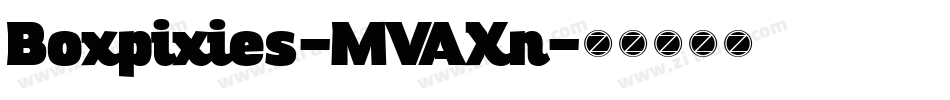 Boxpixies-MVAXn字体转换
