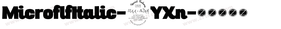 MicroflfItalic-9YXn字体转换 MicroflfItalic-9YXn字体转换