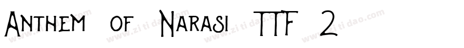 Anthem-of-Narasi-TTF-2字体转换