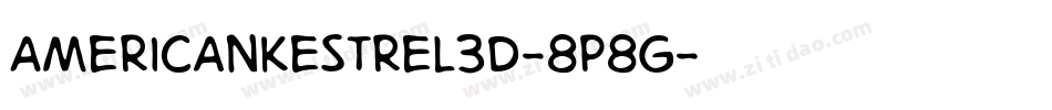 AmericanKestrel3D-8p8g字体转换