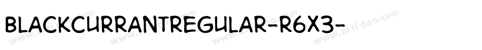 BlackCurrantRegular-R6x3字体转换