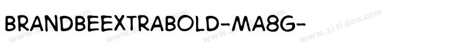 Brandbeextrabold-mA8G字体转换