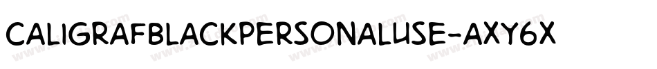 Caligrafblackpersonaluse-axy6x字体转换