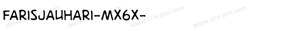 Farisjauhari-MX6x字体转换