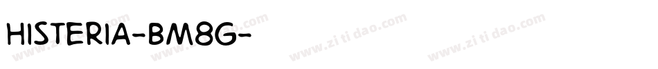 Histeria-BM8G字体转换