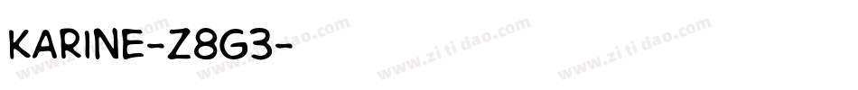 Karine-z8G3字体转换