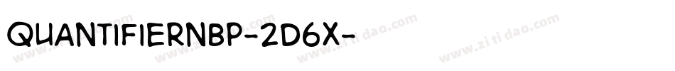 QuantifierNbp-2d6X字体转换