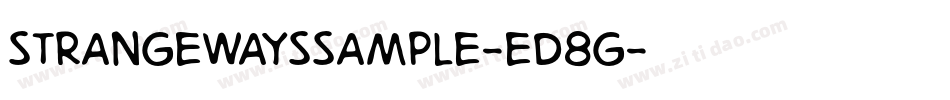 StrangewaysSample-eD8g字体转换