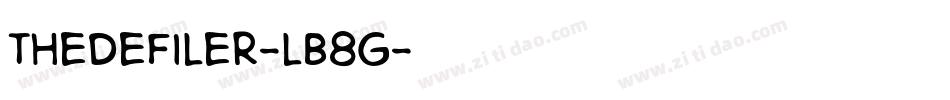 TheDefiler-LB8g字体转换 TheDefiler-LB8g字体转换