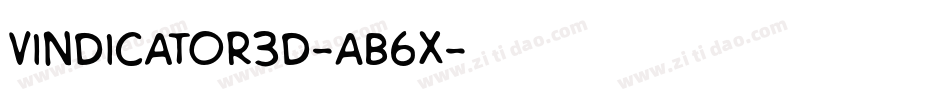 Vindicator3D-AB6x字体转换 Vindicator3D-AB6x字体转换