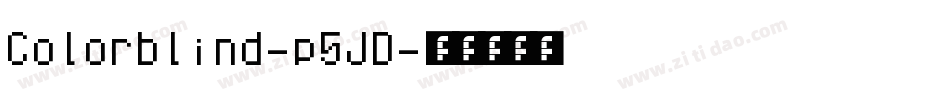 Colorblind-p5JD字体转换
