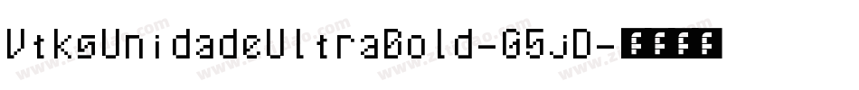 VtksUnidadeUltraBold-G5jD字体转换