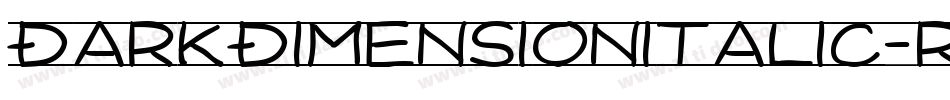 DarkDimensionItalic-rX6A字体转换