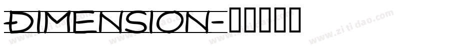 Dimension字体转换