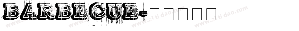 BARBECUE字体转换