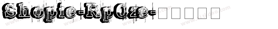 Shopie-Rp0ze字体转换