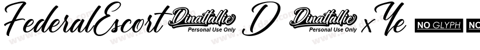 FederalEscort3D-1xYe字体转换
