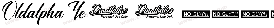 Oldalpha-Ye08字体转换
