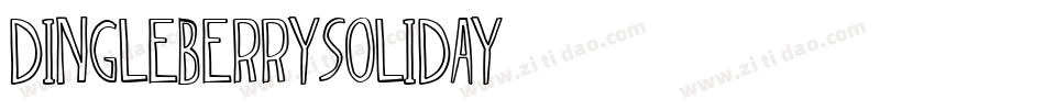 DingleberrySolid-7Ay4字体转换