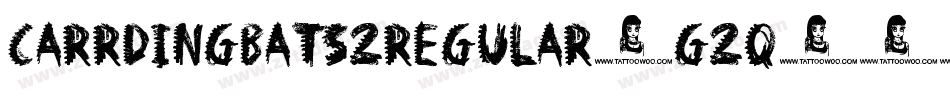 Carrdingbats2Regular-g2q字体转换