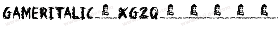 GamerItalic-xg2q字体转换