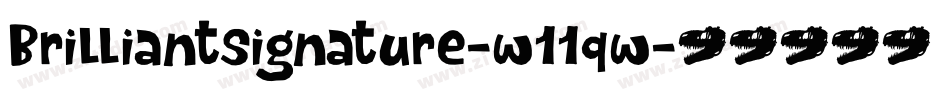 Brilliantsignature-w11qw字体转换