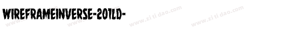 WireframeInverse-2O1ld字体转换