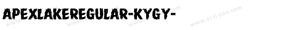 ApexlakeRegular-KYGy字体转换