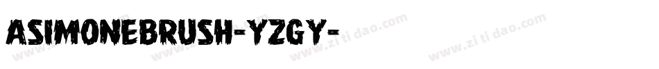 AsimoneBrush-YZGy字体转换