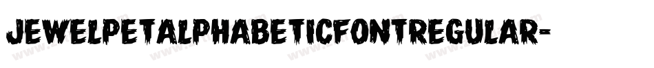 JewelpetAlphabeticFontRegular-35Gy字体转换