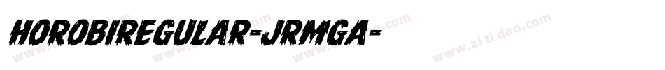 HorobiRegular-JRmga字体转换