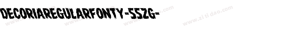 DecoriaRegularFonty-55zG字体转换