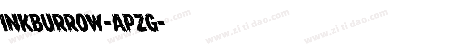 Inkburrow-apZg字体转换 Inkburrow-apZg字体转换