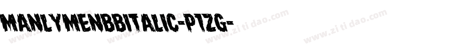 ManlymenBbItalic-P1Zg字体转换