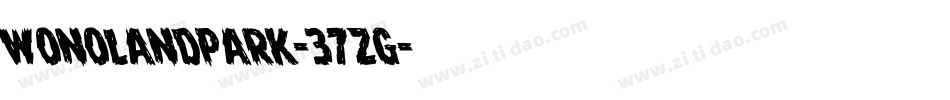 WonolandPark-37ZG字体转换